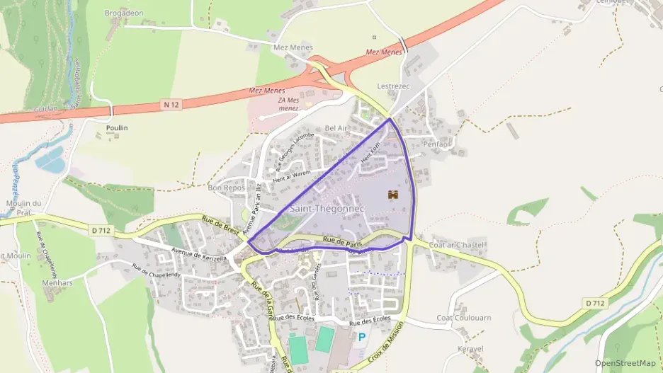 Maison 83 m² trois pièces à vendre à Saint-Thégonnec Loc-Eguiner