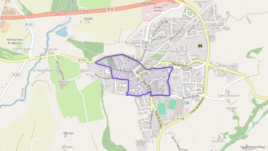 Maison 100 m² cinq pièces à vendre à Saint-Thégonnec Loc-Eguiner