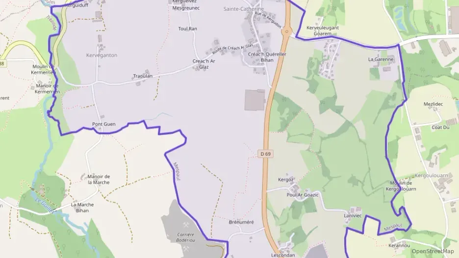 Maison 105 m² quatre pièces à vendre à Mespaul Maison 105 m² quatre pièces à vendre à Mespaul