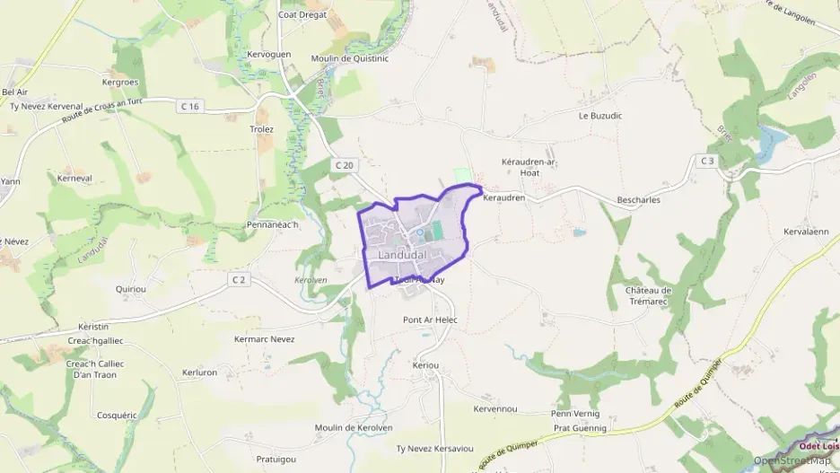 Maison 98 m² cinq pièces à vendre à Landudal Maison 98 m² cinq pièces à vendre à Landudal