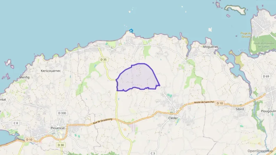 Maison 93 m² trois pièces à vendre à Cléder