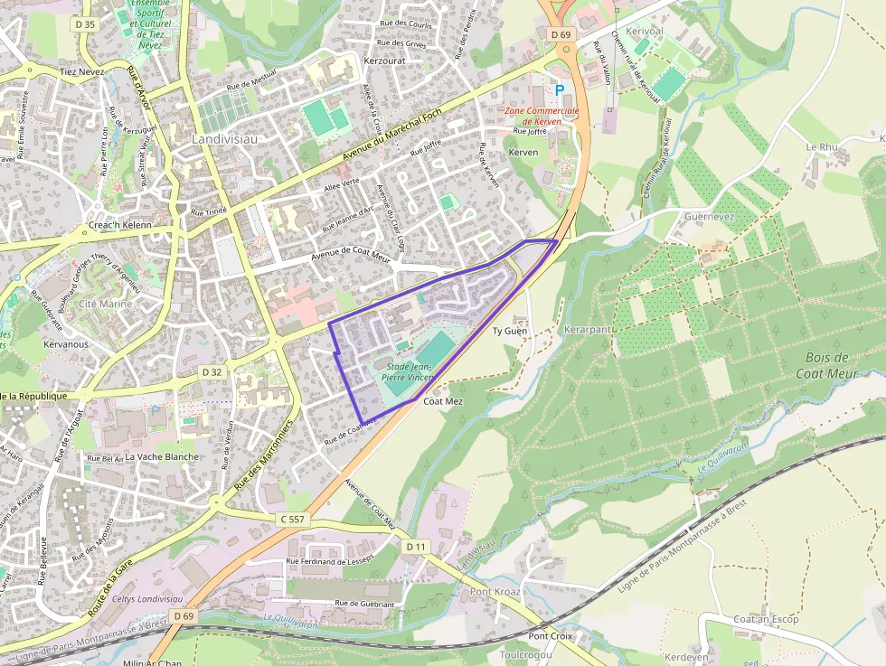 Maison 83 m² quatre pièces à vendre à Landivisiau