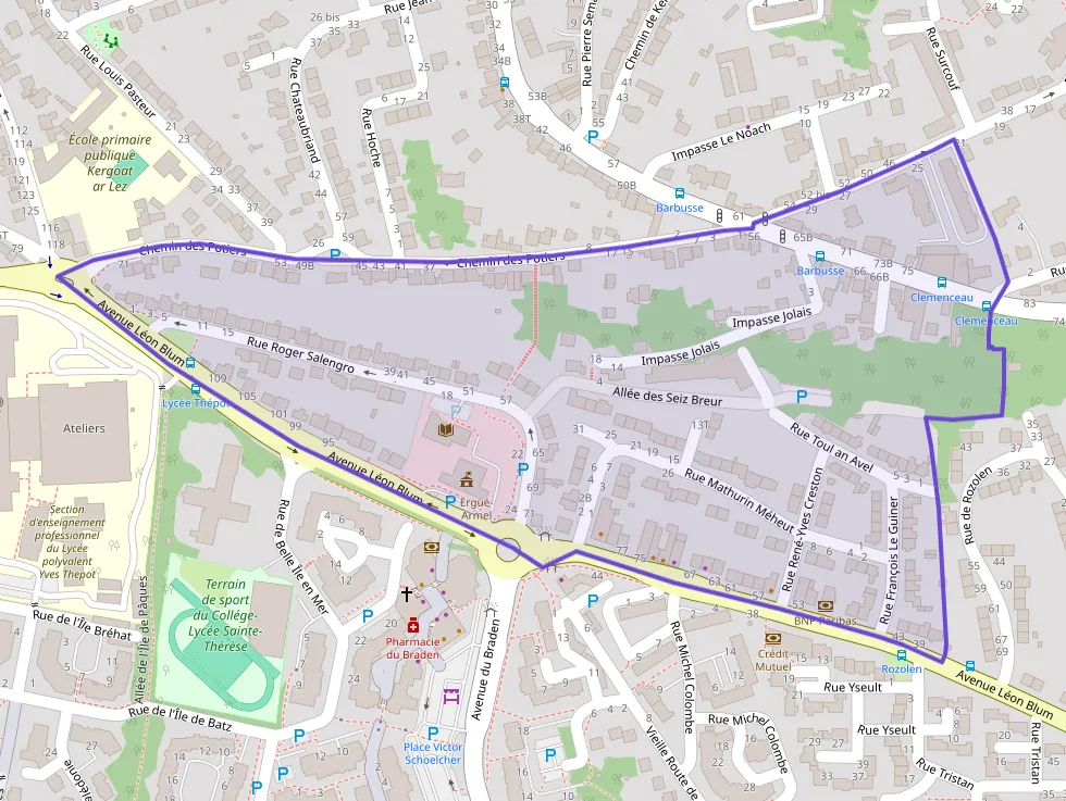 Maison 80 m² quatre pièces à vendre à Quimper