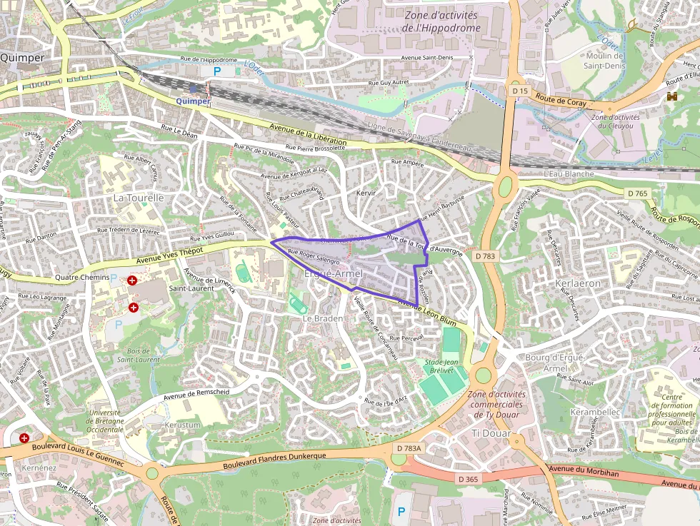 Maison 80 m² quatre pièces à vendre à Quimper