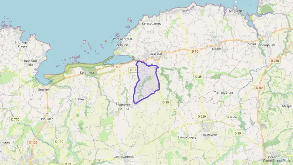 Maison 72 m² trois pièces à vendre à Plounévez-Lochrist