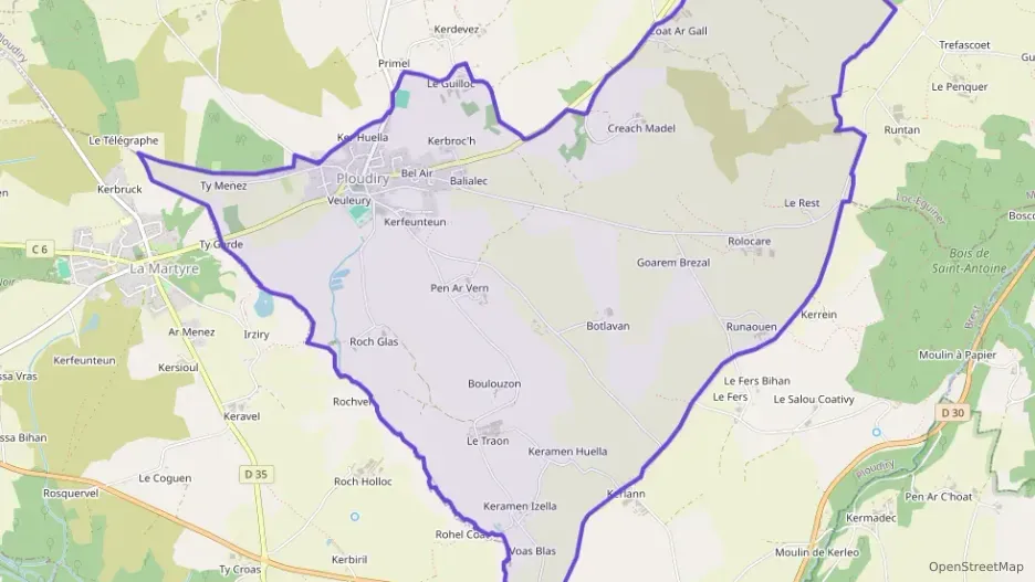 Maison 78 m² quatre pièces à vendre à Ploudiry