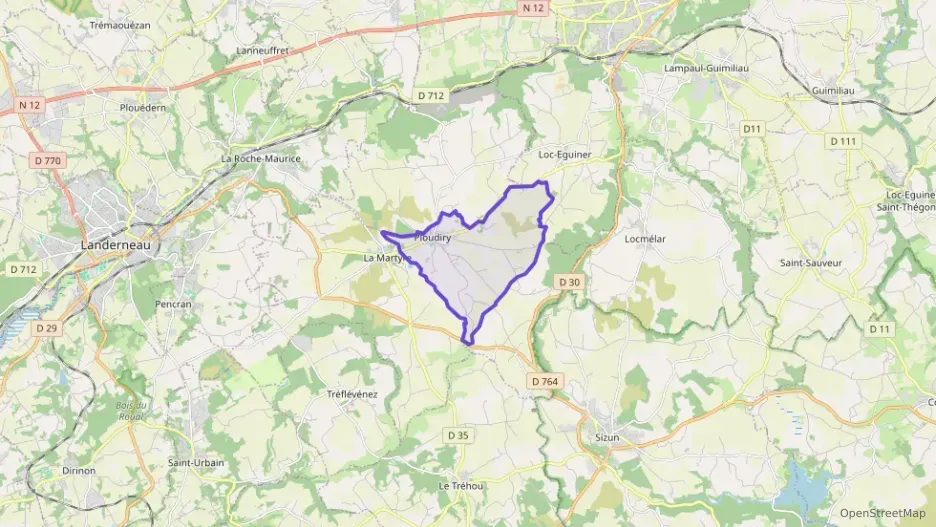 Maison 78 m² quatre pièces à vendre à Ploudiry