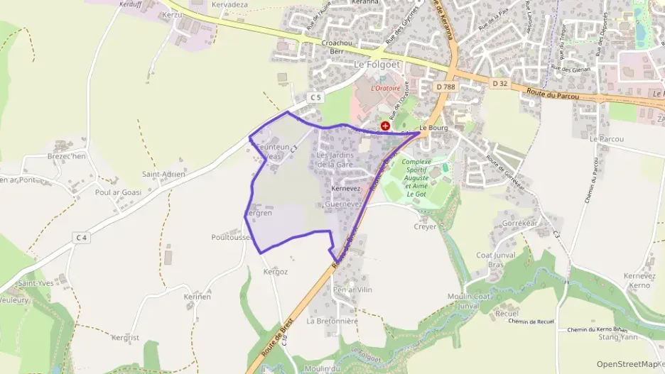 Maison 80 m² cinq pièces à vendre à Le Folgoët