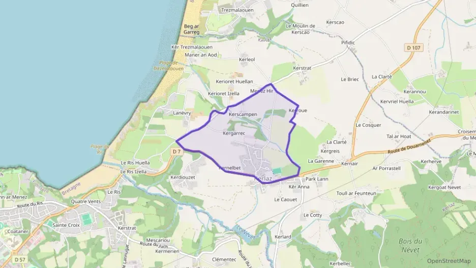 Maison 56 m² trois pièces à vendre à Kerlaz Maison 56 m² trois pièces à vendre à Kerlaz