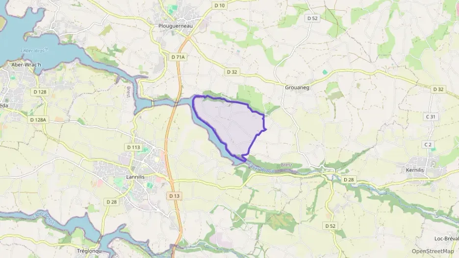 Maison 100 m² cinq pièces à vendre à Plouguerneau