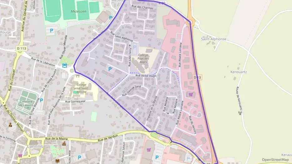 Maison 84 m² quatre pièces à vendre à Lannilis Maison 84 m² quatre pièces à vendre à Lannilis