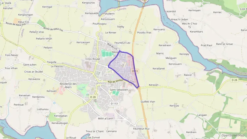 Maison 84 m² quatre pièces à vendre à Lannilis Maison 84 m² quatre pièces à vendre à Lannilis