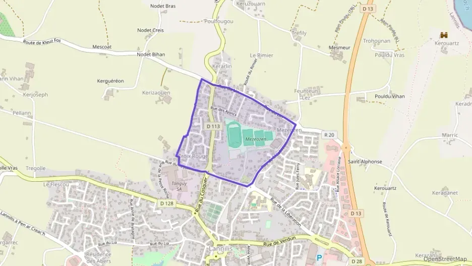 Maison 67 m² quatre pièces à vendre à Lannilis