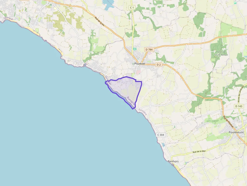 Maison 77 m² quatre pièces à vendre à Plozévet