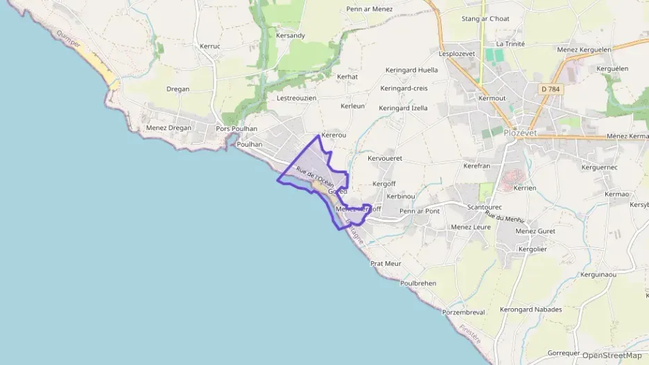 Maison 122 m² cinq pièces à vendre à Plozévet Maison 122 m² cinq pièces à vendre à Plozévet