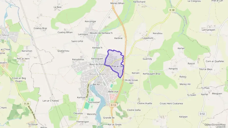 Maison 107 m² six pièces à vendre à Bourg-Blanc