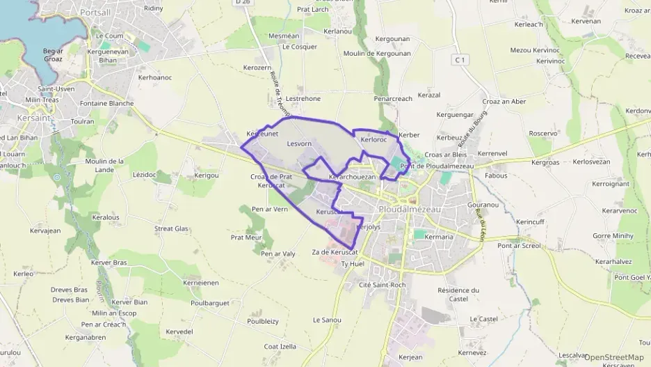 Maison 138 m² quatre pièces à vendre à Ploudalmézeau Maison 138 m² quatre pièces à vendre à Ploudalmézeau