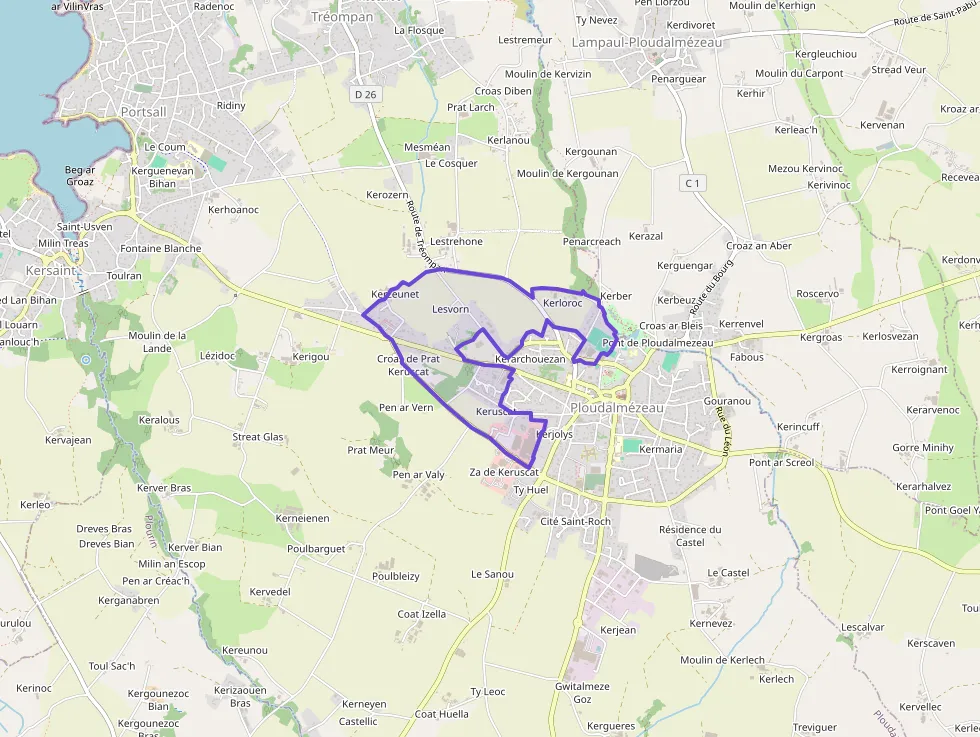 Maison 95 m² 6 pièces à vendre à Ploudalmézeau