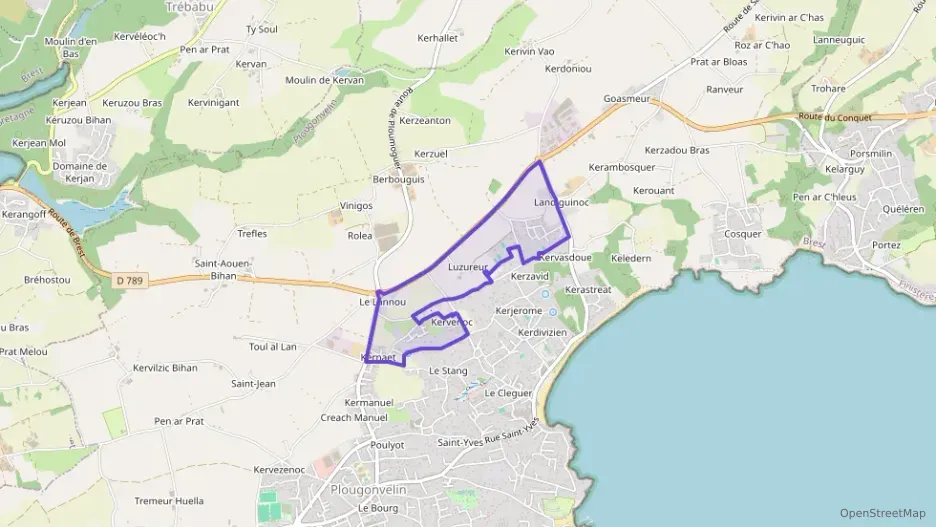 Maison 91 m² quatre pièces à vendre à Plougonvelin Maison 91 m² quatre pièces à vendre à Plougonvelin