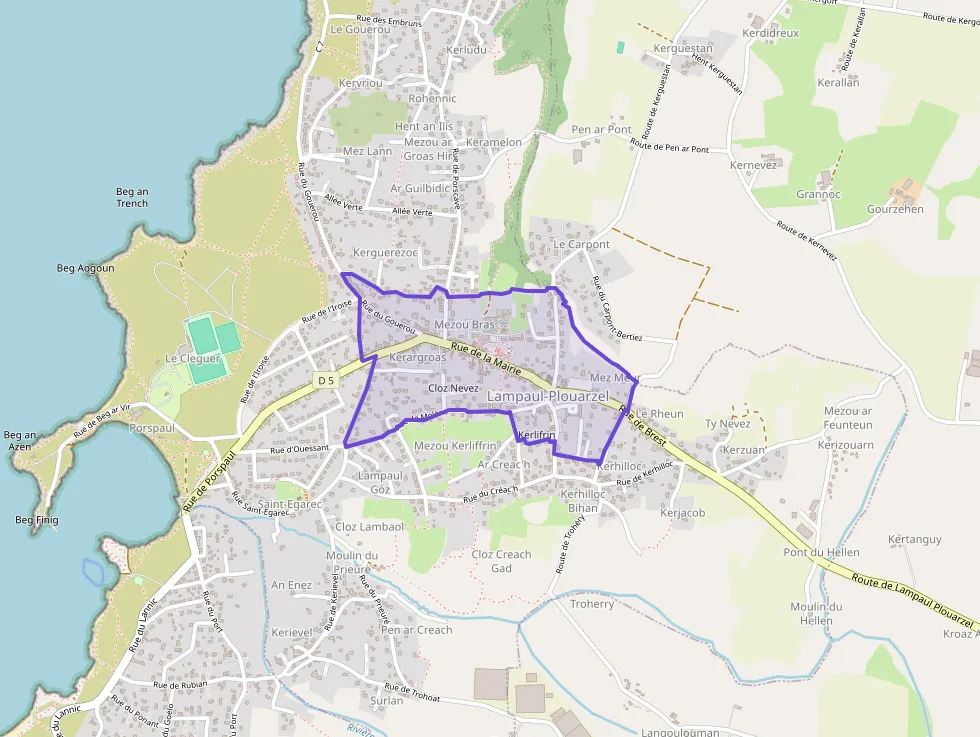 Maison 92 m² quatre pièces à vendre à Lampaul-Plouarzel