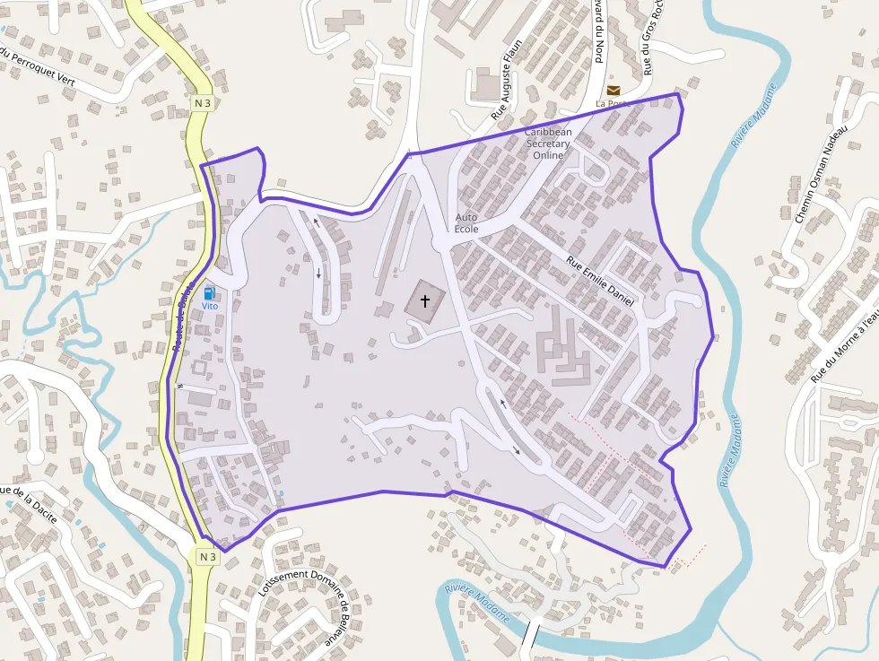 Maison 70 m² quatre pièces à vendre à Fort-de-France