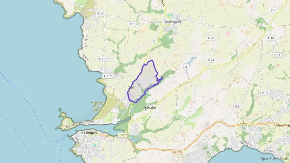 Maison 89 m² quatre pièces à vendre à Ploumoguer