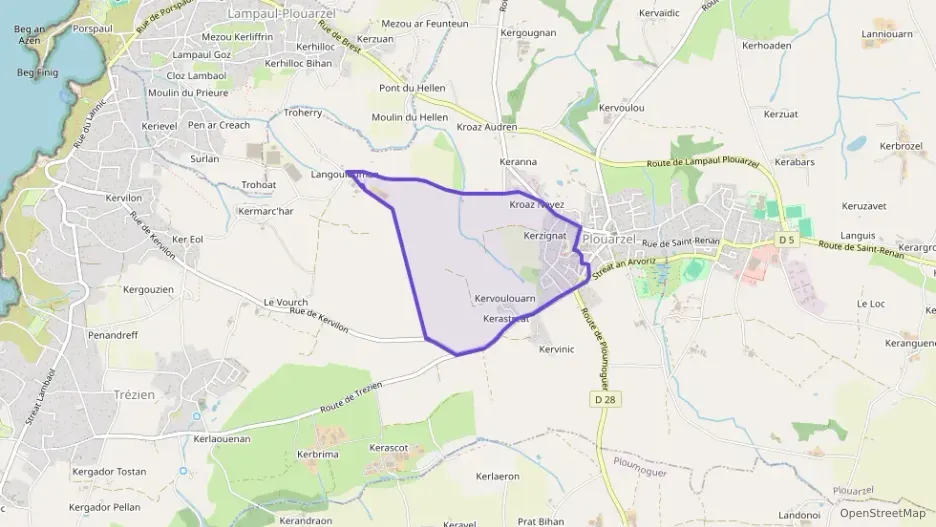 Maison 94 m² cinq pièces à vendre à Plouarzel Maison 94 m² cinq pièces à vendre à Plouarzel