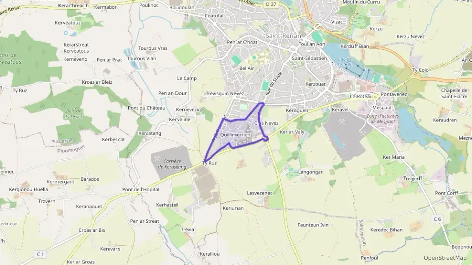 Maison 92 m² six pièces à vendre à Saint-Renan