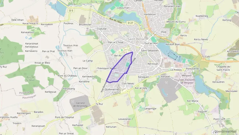 Maison 108 m² six pièces à vendre à Saint-Renan Maison 108 m² six pièces à vendre à Saint-Renan