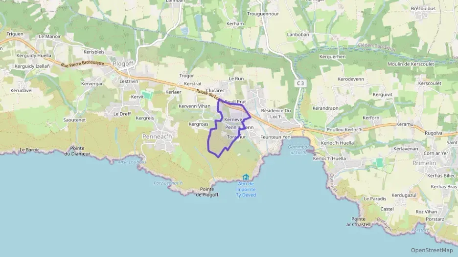 Maison 70 m² trois pièces à vendre à Plogoff