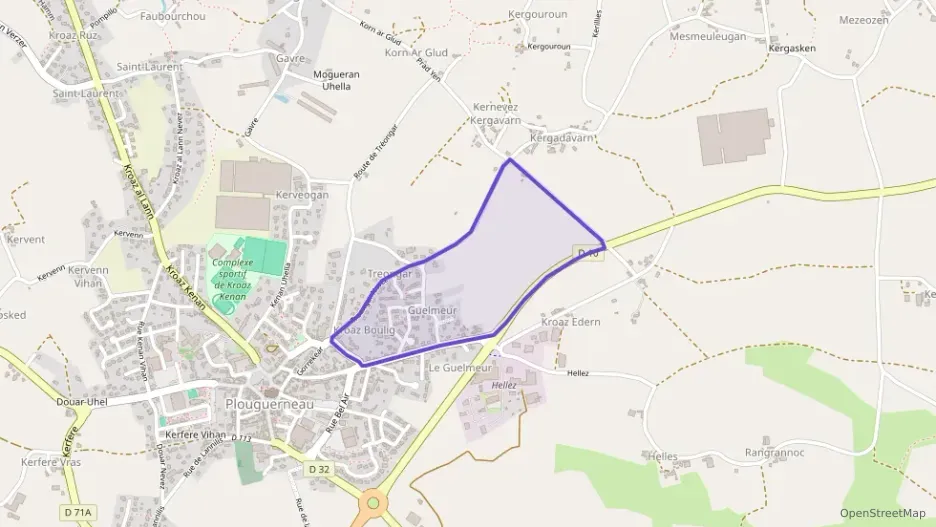 Maison 75 m² quatre pièces à vendre à Plouguerneau