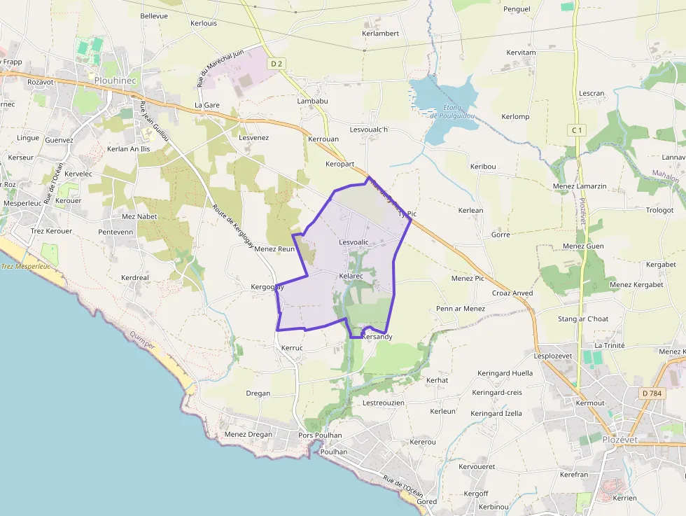 Maison 109 m² quatre pièces à vendre à Plouhinec