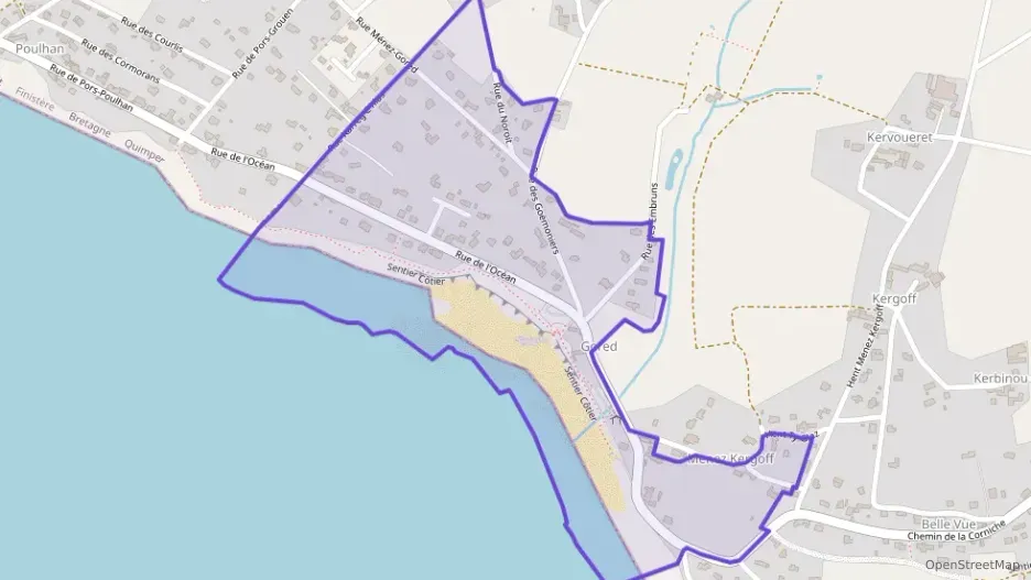 Maison 110 m² quatre pièces à vendre à Plozévet