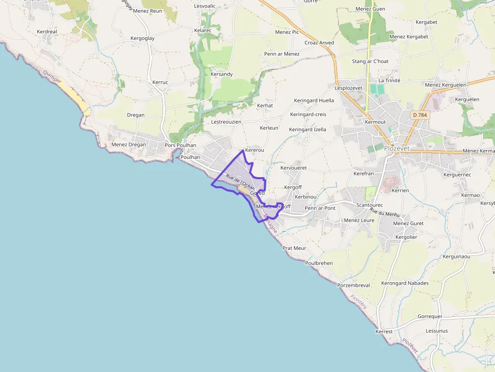 Maison 110 m² quatre pièces à vendre à Plozévet