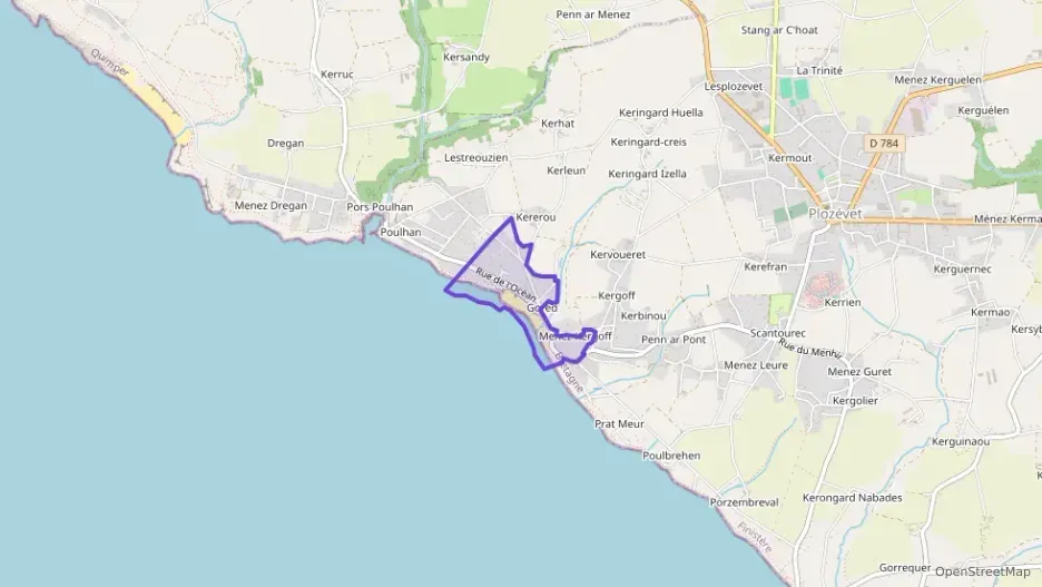 Maison 110 m² quatre pièces à vendre à Plozévet