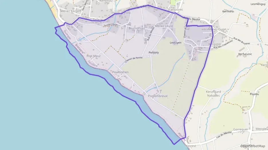 Maison 108 m² trois pièces à vendre à Plozévet Maison 108 m² trois pièces à vendre à Plozévet