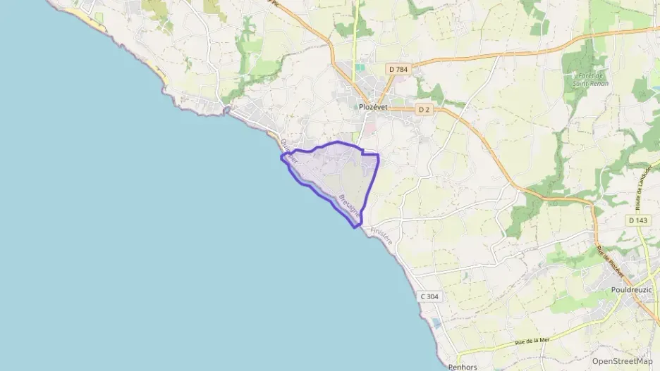 Maison 108 m² trois pièces à vendre à Plozévet Maison 108 m² trois pièces à vendre à Plozévet