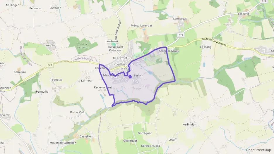 Maison 98 m² quatre pièces à vendre à Poullan-sur-Mer