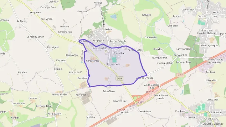 Maison 131 m² six pièces à vendre à Kersaint-Plabennec