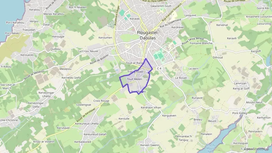 Maison 74 m² quatre pièces à vendre à Plougastel-Daoulas Maison 74 m² quatre pièces à vendre à Plougastel-Daoulas