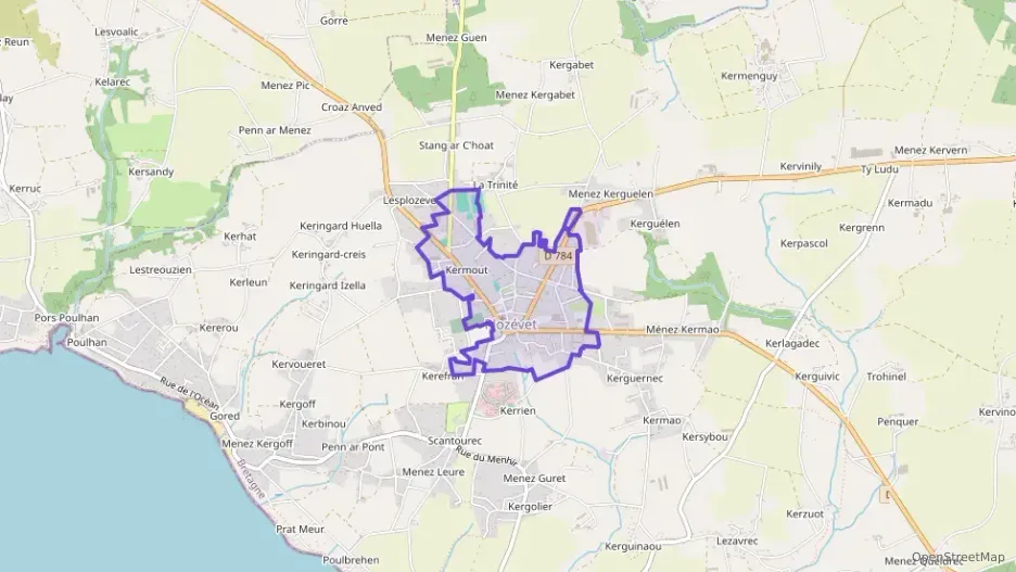 Maison 92 m² cinq pièces à vendre à Plozévet Maison 92 m² cinq pièces à vendre à Plozévet