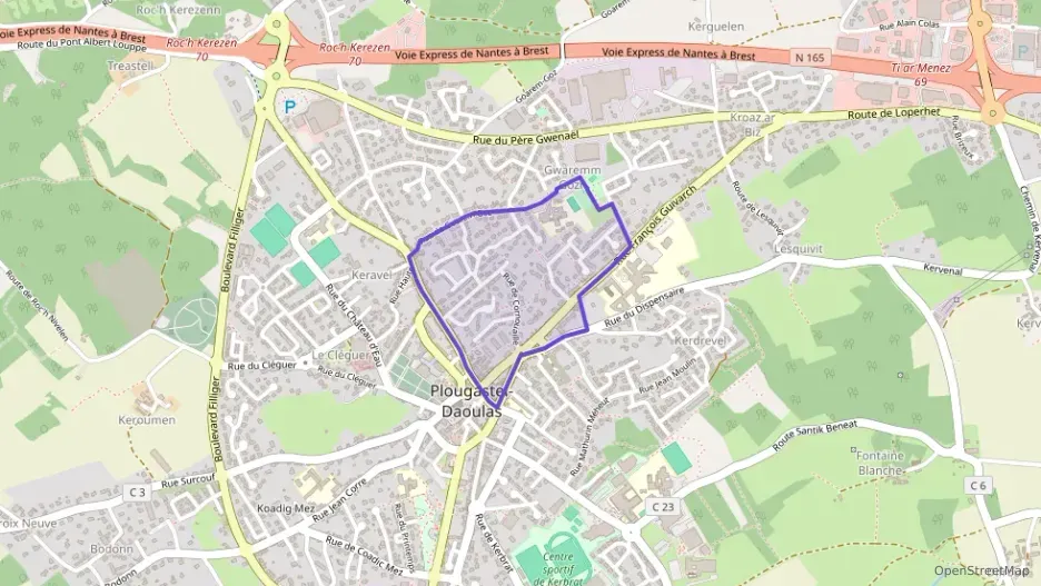 Maison 95 m² quatre pièces à vendre à Plougastel-Daoulas