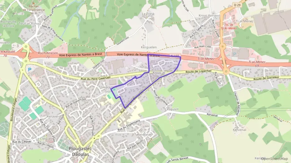 Maison 86 m² trois pièces à vendre à Plougastel-Daoulas