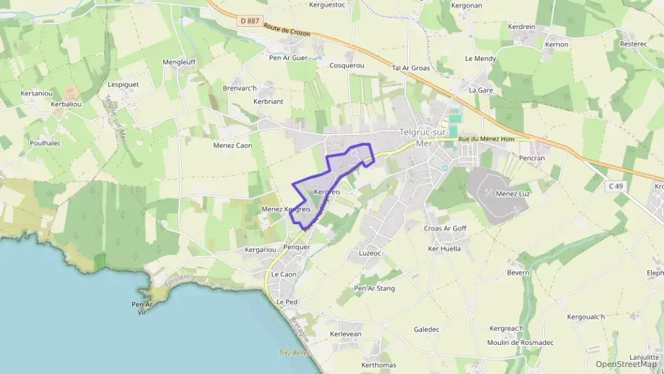 Maison 117 m² quatre pièces à vendre à Telgruc-sur-Mer Maison 117 m² quatre pièces à vendre à Telgruc-sur-Mer