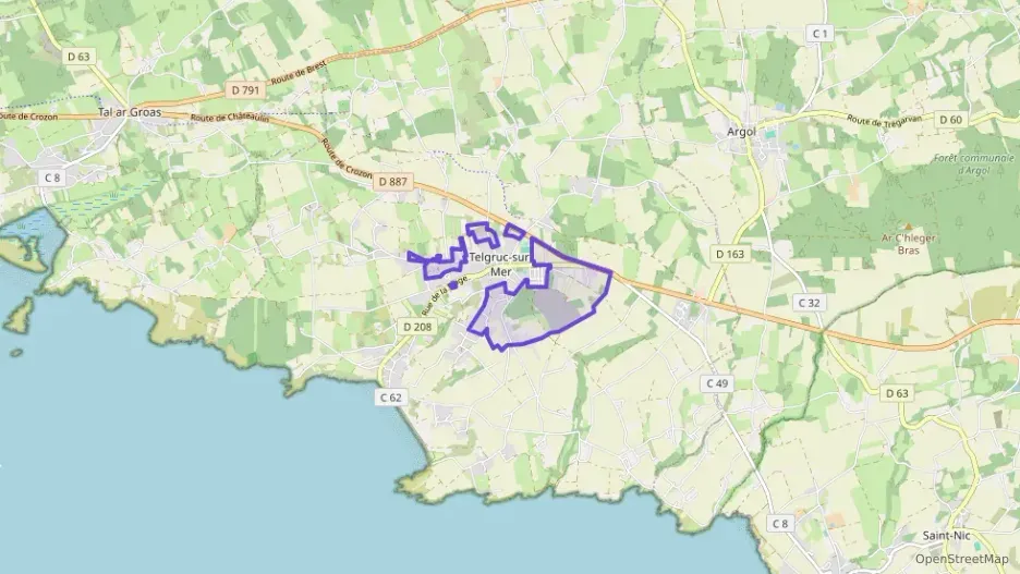 Maison 89 m² cinq pièces à vendre à Telgruc-sur-Mer Maison 89 m² cinq pièces à vendre à Telgruc-sur-Mer