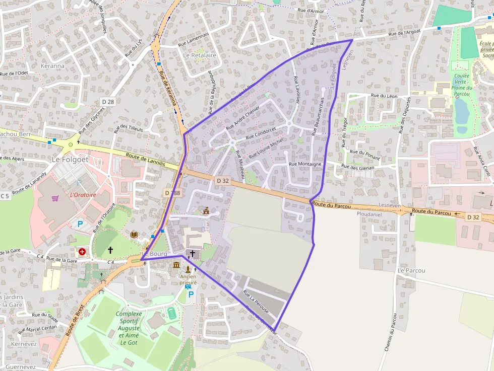 Maison 75 m² quatre pièces à vendre à Le Folgoët