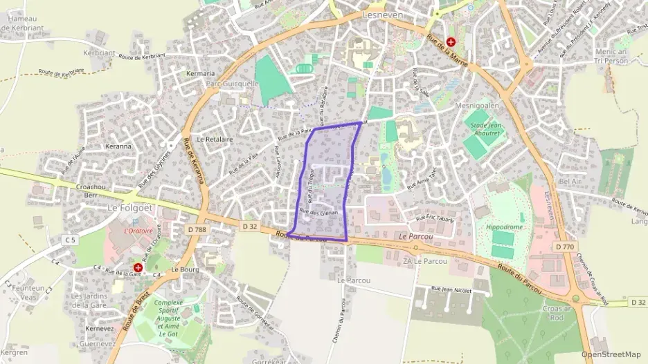 Maison 91 m² cinq pièces à vendre à Lesneven Maison 91 m² cinq pièces à vendre à Lesneven