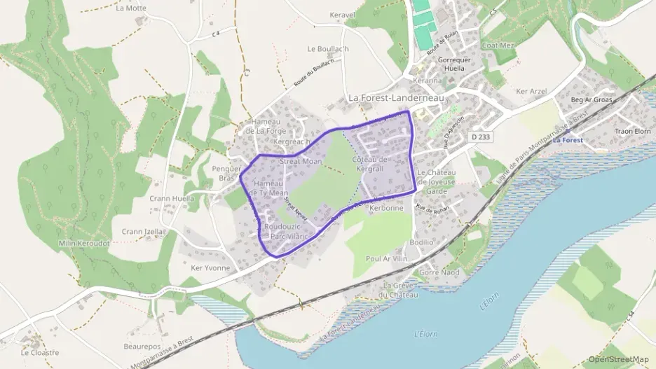 Maison 142 m² sept pièces à vendre à La Forest-Landerneau