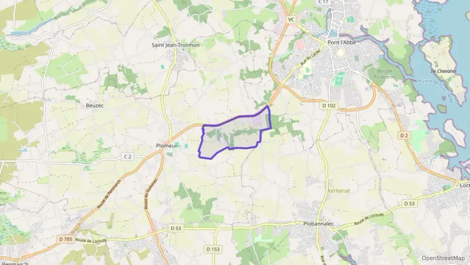 Maison 64 m² trois pièces à vendre à Plomeur Maison 64 m² trois pièces à vendre à Plomeur