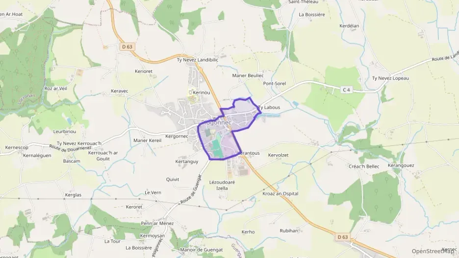 Maison 75 m² trois pièces à vendre à Plogonnec